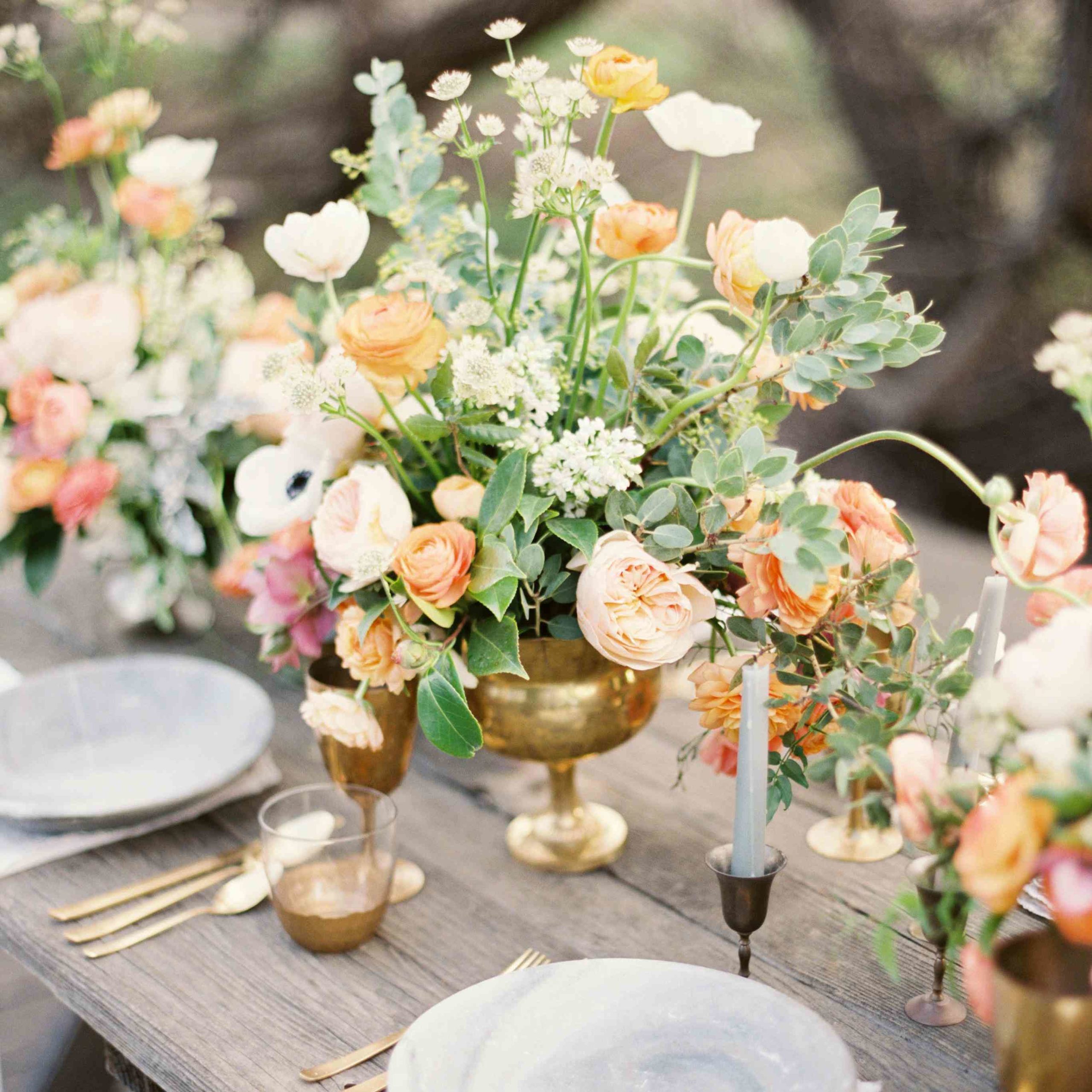 Inspirace pro květinové dekorace stolu